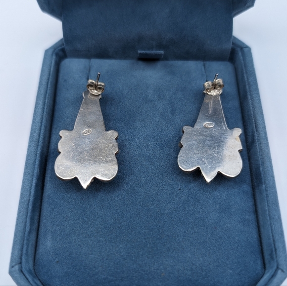 Sterling Silver Jasper Earrings - Picture 3 of 5